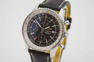Thumbnail von Breitling Navitimer World deutsche Auslieferung im perfekten Fullset aus 2019