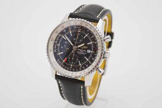 Thumbnail von Breitling Navitimer World deutsche Auslieferung im perfekten Fullset aus 2019