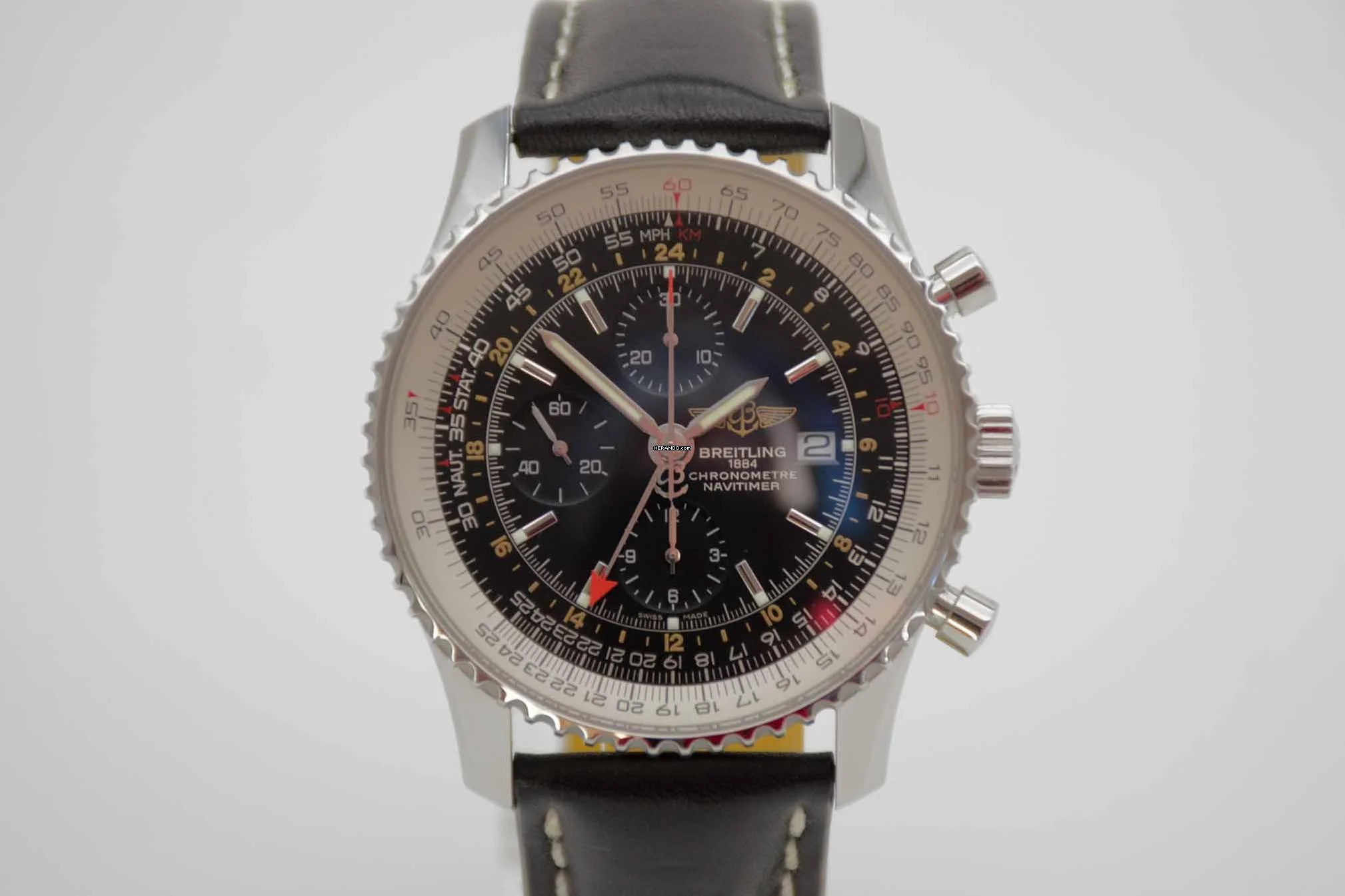 Breitling Navitimer World deutsche Auslieferung im perfekten Fullset aus 2019