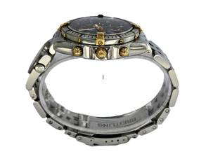 Thumbnail von Breitling Crosswind Chronograph rare blue UTC Pilot B&P