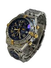 Thumbnail von Breitling Crosswind Chronograph rare blue UTC Pilot B&P