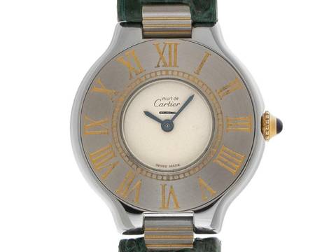  Cartier 21 Must de Cartier Ref.9011 1990 Box&Beschreibung sehr gut Vintage 