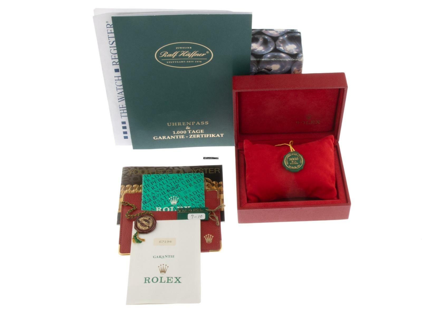 Rolex Oyster Perpetual Lady Ref.67194 1991 Full Set sehr gut Vintage