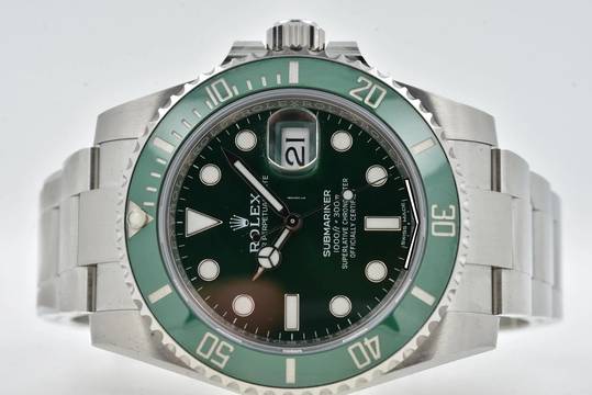  Rolex Submariner Date 116610LV green Hulk LC100 
