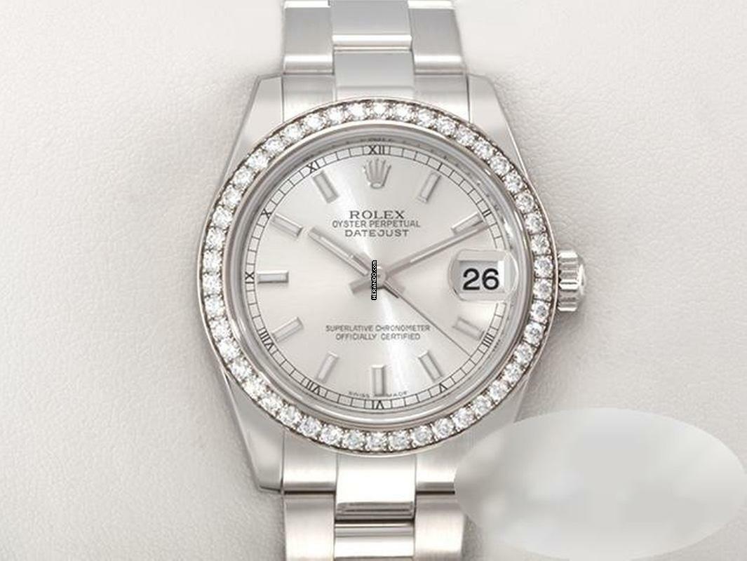 Rolex Datejust 31 31mm 178384 2011 Lc100 Stahl Weissgold 750 Diamanten