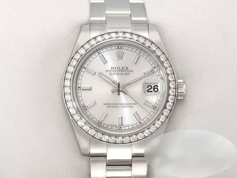  Rolex Datejust 31 31mm 178384 2011 Lc100 Stahl Weissgold 750 Diamanten 