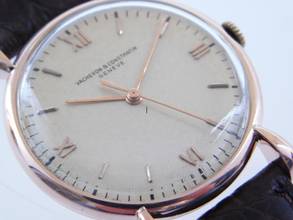 Thumbnail von Vacheron Constantin Fancy Lugs 18 Karat Rotgold Herrenuhr Rarität im Top Zustand seltenes Herrenmodell mit Handaifzug 31,5mm