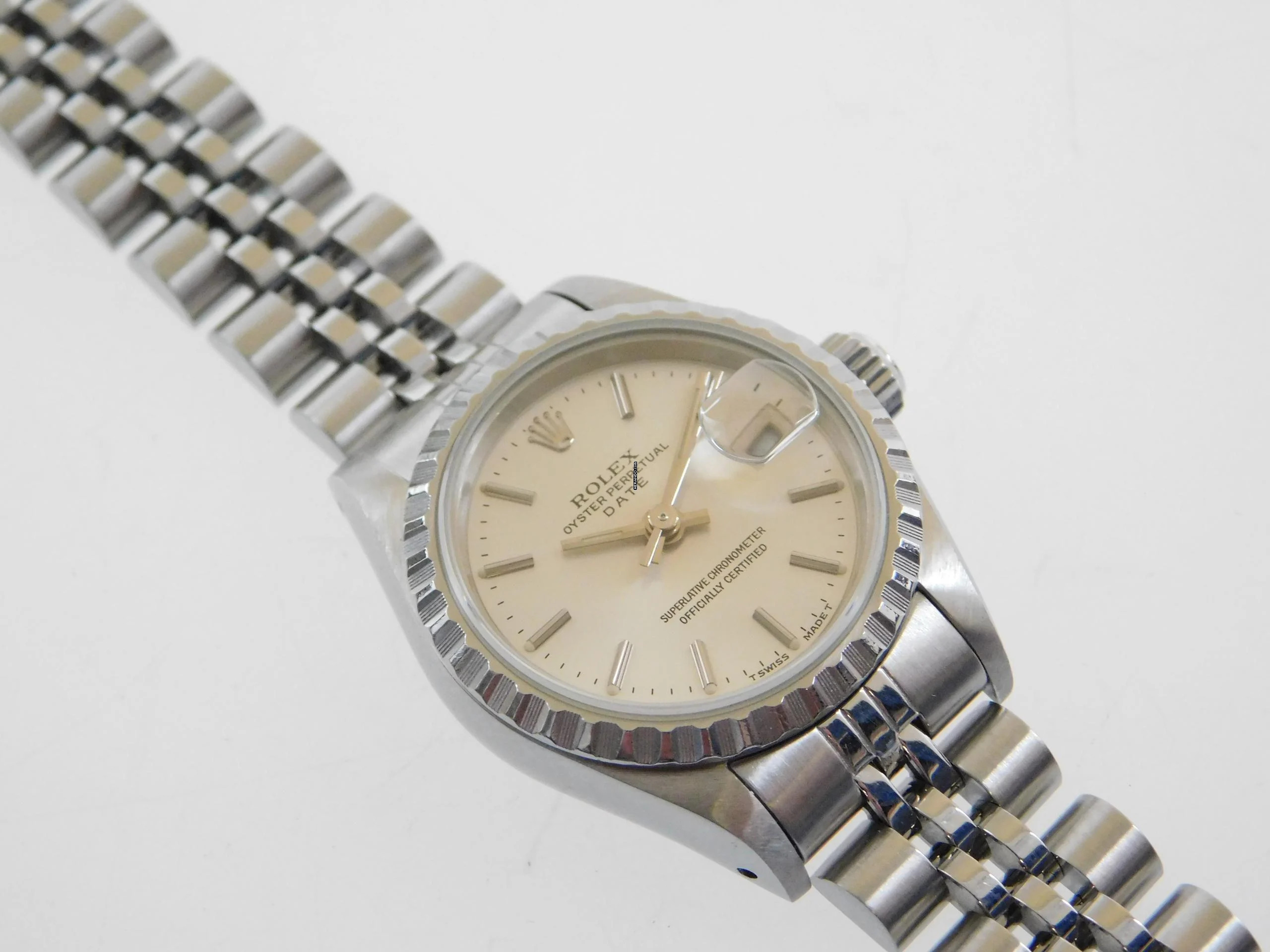 Rolex Oyster Perpetual Lady Date Datejust im Full Set LC 100 Top Band Box Papiere komplett v 1993 LC 100