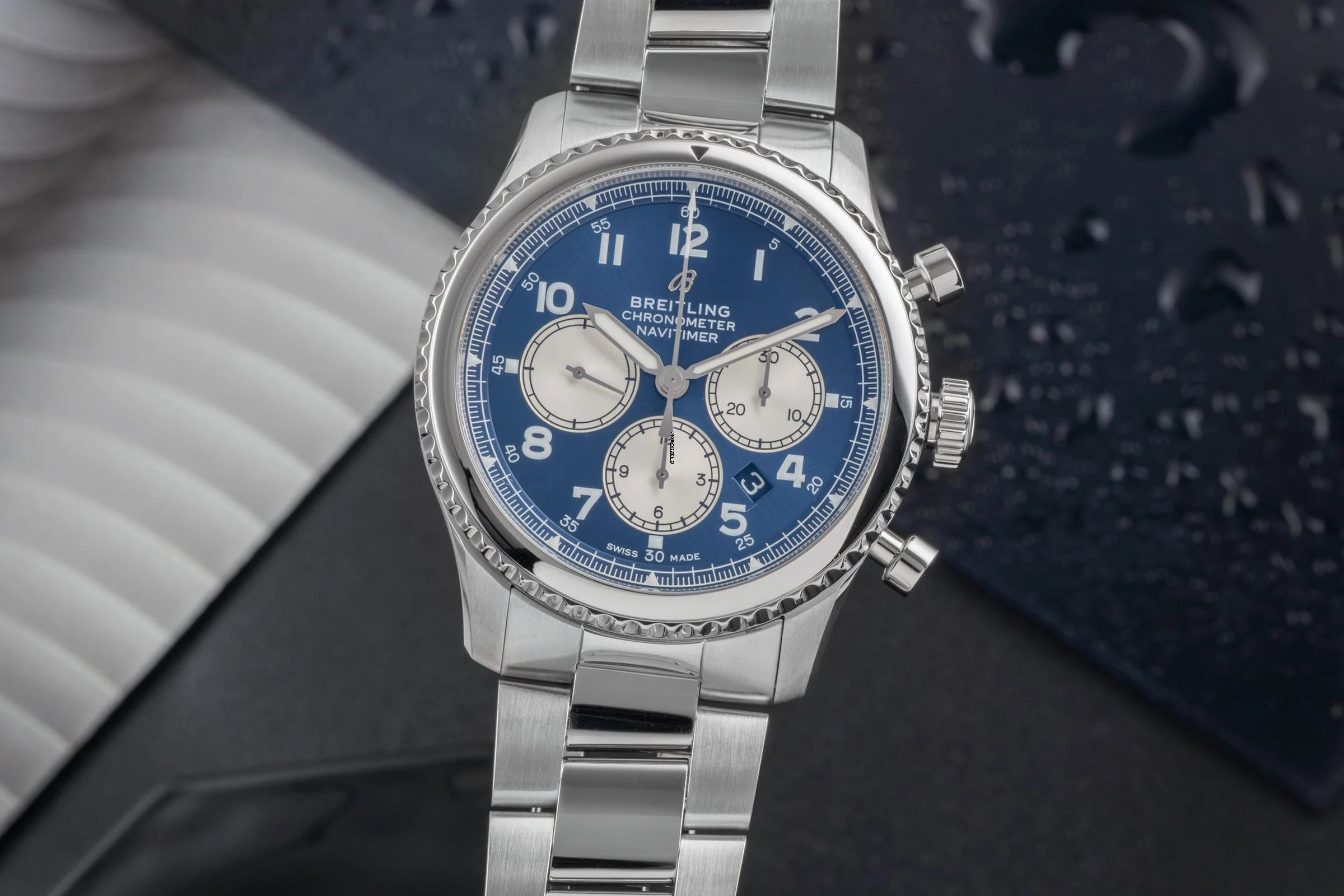 Breitling Navitimer 8 Chronograph Stahl Automatik Herrenuhr AB011713 B&P 2019