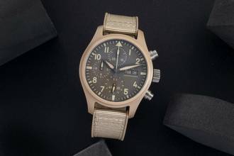 Thumbnail von IWC Fliegeruhr Chronograph Top Gun Pilots Watch Chronograph 41 TOP GUN Mojave Desert Ref. IW389402 Papiere