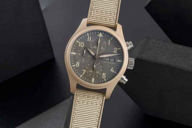  IWC Fliegeruhr Chronograph Top Gun Pilots Watch Chronograph 41 TOP GUN Mojave Desert Ref. IW389402 Papiere 