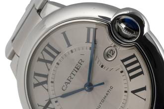 Thumbnail von Cartier Ballon Bleu 42mm De Cartier Automatik Stahl Herrenuhr Ref. W69012Z4 B&P 2011