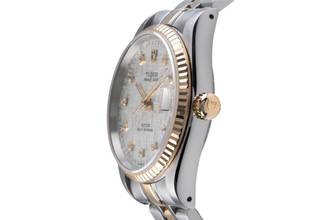 Thumbnail von Tudor Prince Date Stahl / Gold Linen Dial Automatik Datum Herrenuhr Ref. 72033