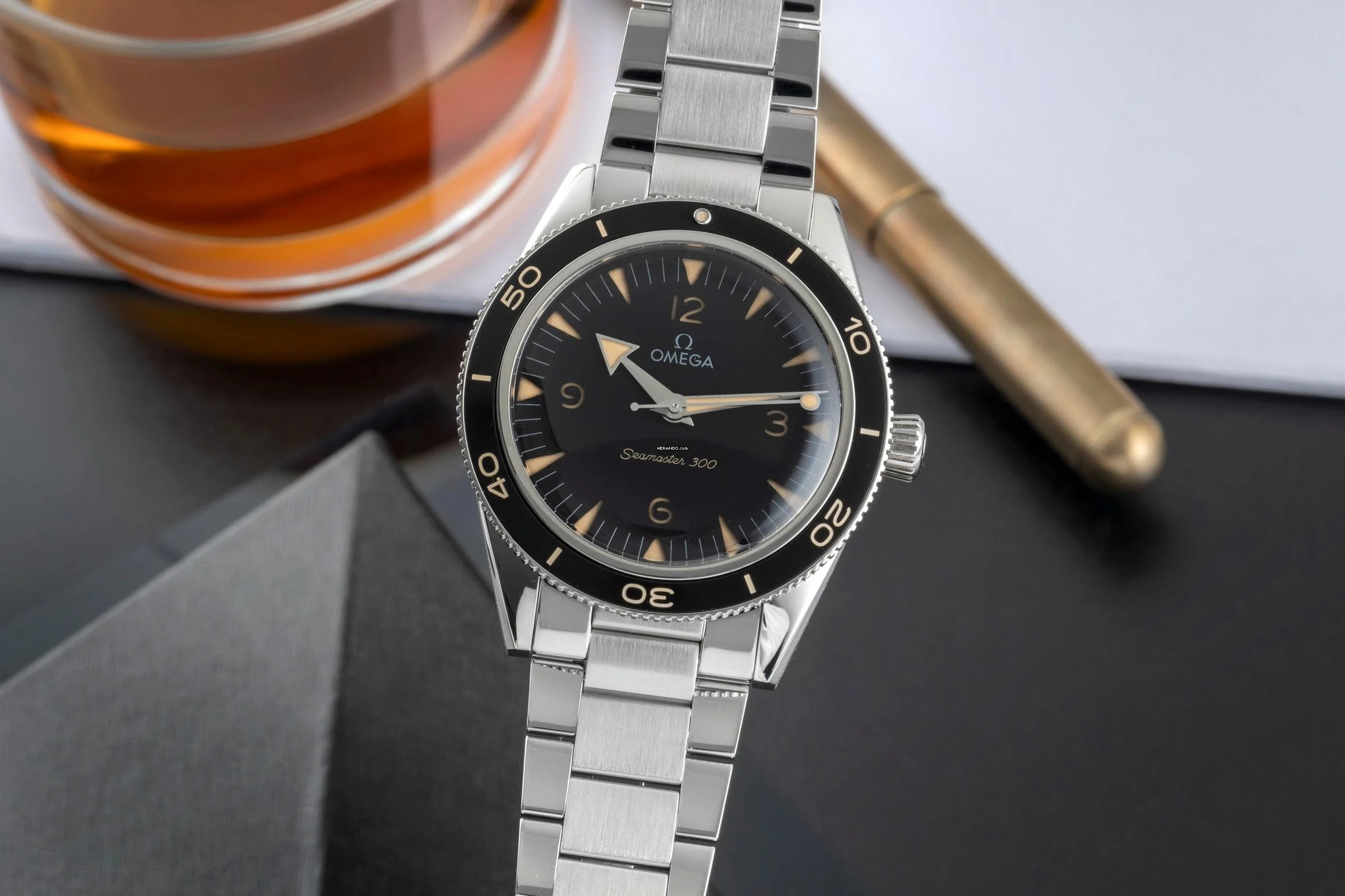Omega Seamaster 300 Master Co-Axial Stahl Ref. 234.30.41.21.01.001 Papiere 2022