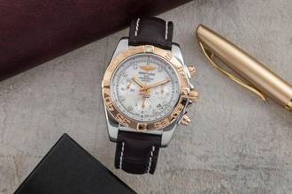 Thumbnail von Breitling Chronomat 41 Stahl / Gold Automatik MOP Dial Herrenuhr Ref. CB0140