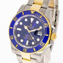 Thumbnail von Rolex Submariner Date 41 Steel Gold Blue – 126613lb – like NEW – 12/2024 Full Set Lc100