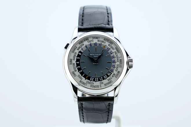  Patek Philippe World Time 37mm Platinum Case - Extract From The Archieves - 24 Months Warranty 5110P 
