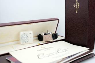 Thumbnail von Patek Philippe Gondolo Pink Salmon Dial - Bregut Numerals - With Box And Papers - 5024G-001 1998