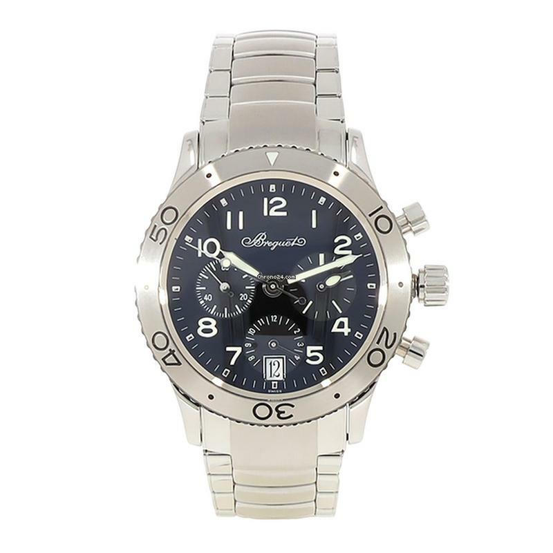 Breguet Type XX - XXI - XXII Herrenarmbanduhr 3820 Type XX Transatlantique Automatik aus Stahl Fullset