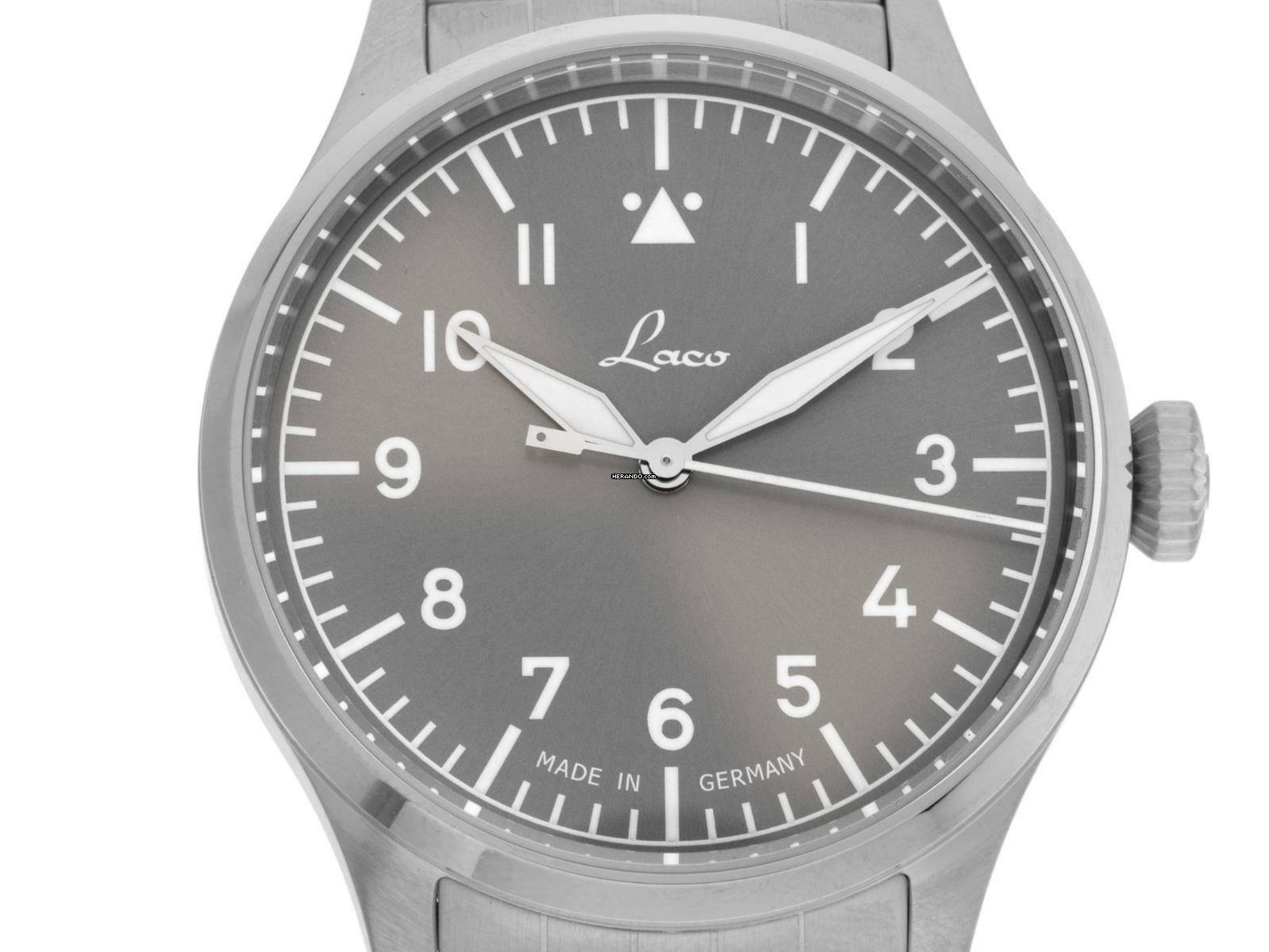 Laco Fliegeruhr Stuttgart Pro Watchtime Ref.862141_1 Full Set Neu