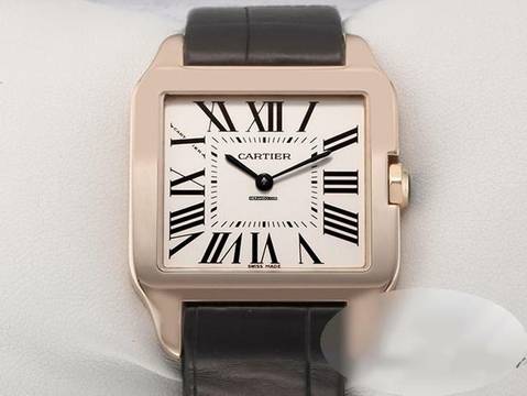  Cartier Santos Dumont Kleines Modell Rosegold 750 W2009251 18kt Rose Gold 