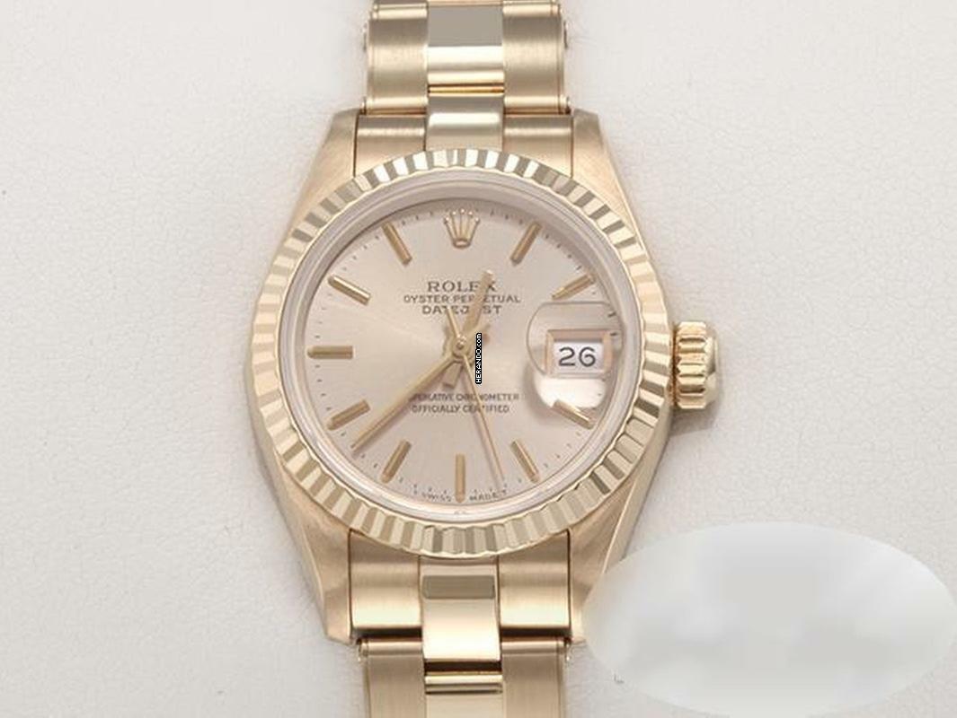 Rolex Lady-Datejust 26mm Gelbgold 750 Automatik Gold Damen Damenuhr
