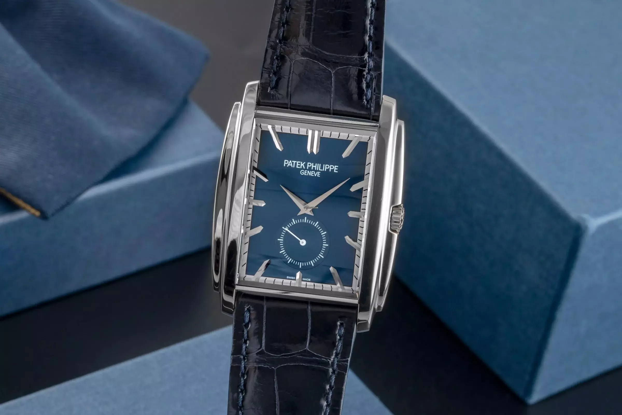 Patek Philippe Gondolo 18K (0,750) Weissgold Handaufzug Herren Ref. 5124 Service