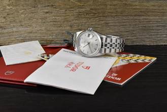 Thumbnail von Tudor Prince Date Day 76214 Stahl / Weißgold - Silver Dial Automatic