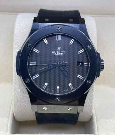  Hublot Classic Fusion Black 45mm Automatic with Box&Papers 
