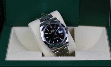 Thumbnail von Rolex Datejust 41 Steel Oyster - Black - like New LC100 - Fullset - 04/2021