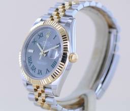 Thumbnail von Rolex Datejust 41 Stahl Gold Jubilé Wimbledon Dial 126333 Fluted Bezel B+P