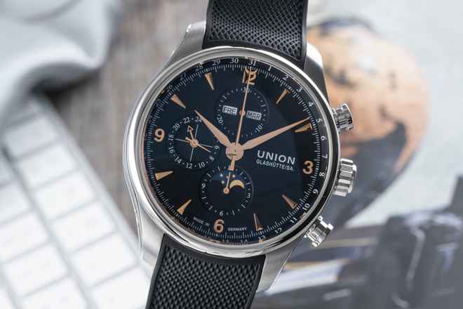  Union Glashütte Belisar Chronograph Stahl Automatik Ref. D0094251705701 B&P 2020 