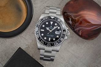 Thumbnail von Rolex GMT-Master II Oyster Edelstahl Automatik Herrenuhr Ref. 116710LN V-Serie
