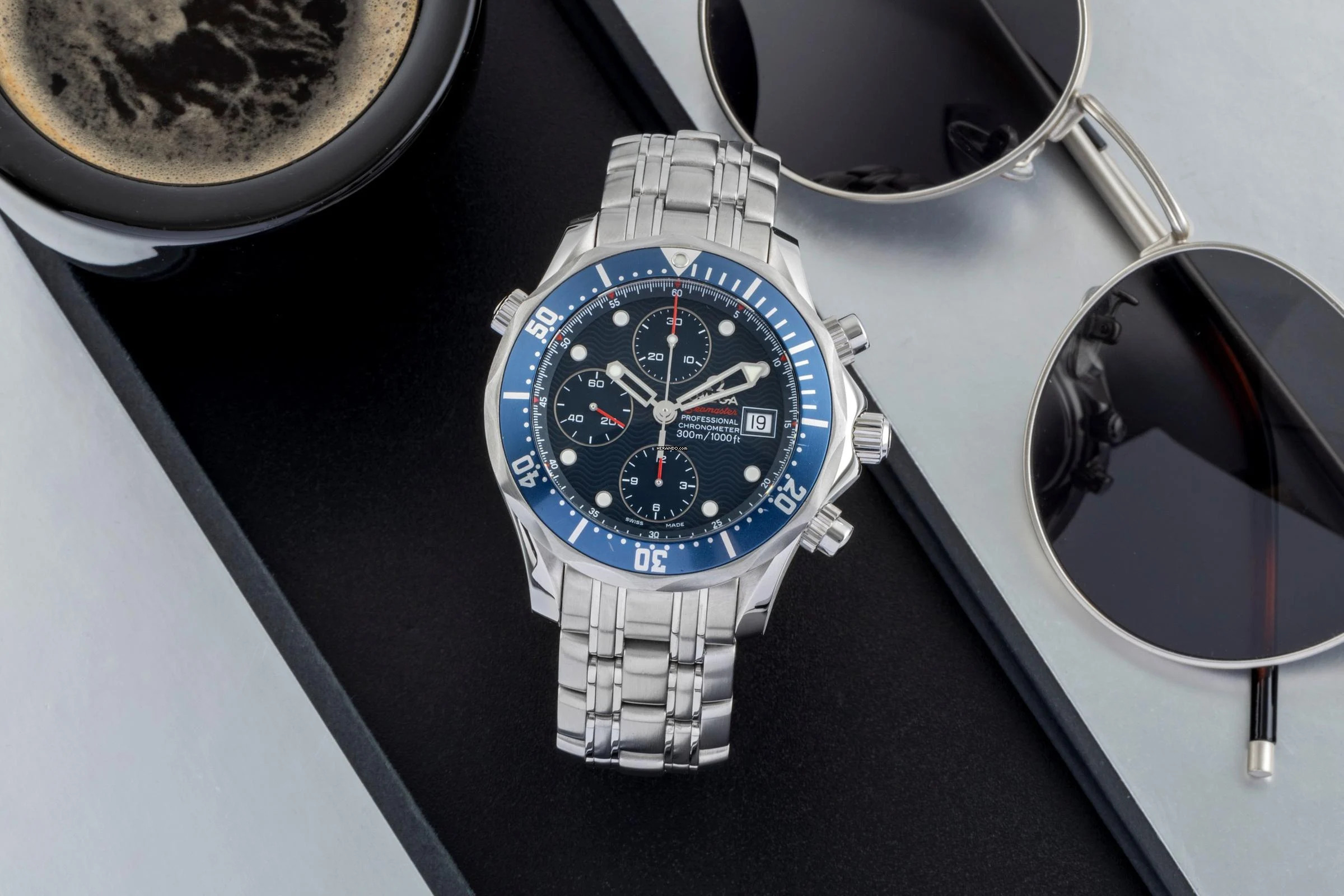 Omega Seamaster Diver 300 M Chronograph Stahl Automatik Herrenuhr 2225.80.00
