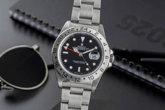  Rolex Explorer II Black Dial Edelstahl Automatik Herrenuhr Ref. 16570 W-Serie 