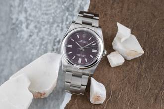 Thumbnail von Rolex Oyster Perpetual 36 Red Grape Edelstahl Automatik Herrenuhr Ref 116000 B&P