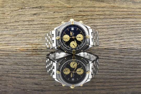  Breitling Chronomat 2025 Service - Stahl / Gold - Automatik - Vintage Full Set 