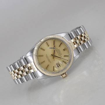  Rolex Datejust 36 Stahl/Gold Automatik Plexiglas sehr guter Zustand 