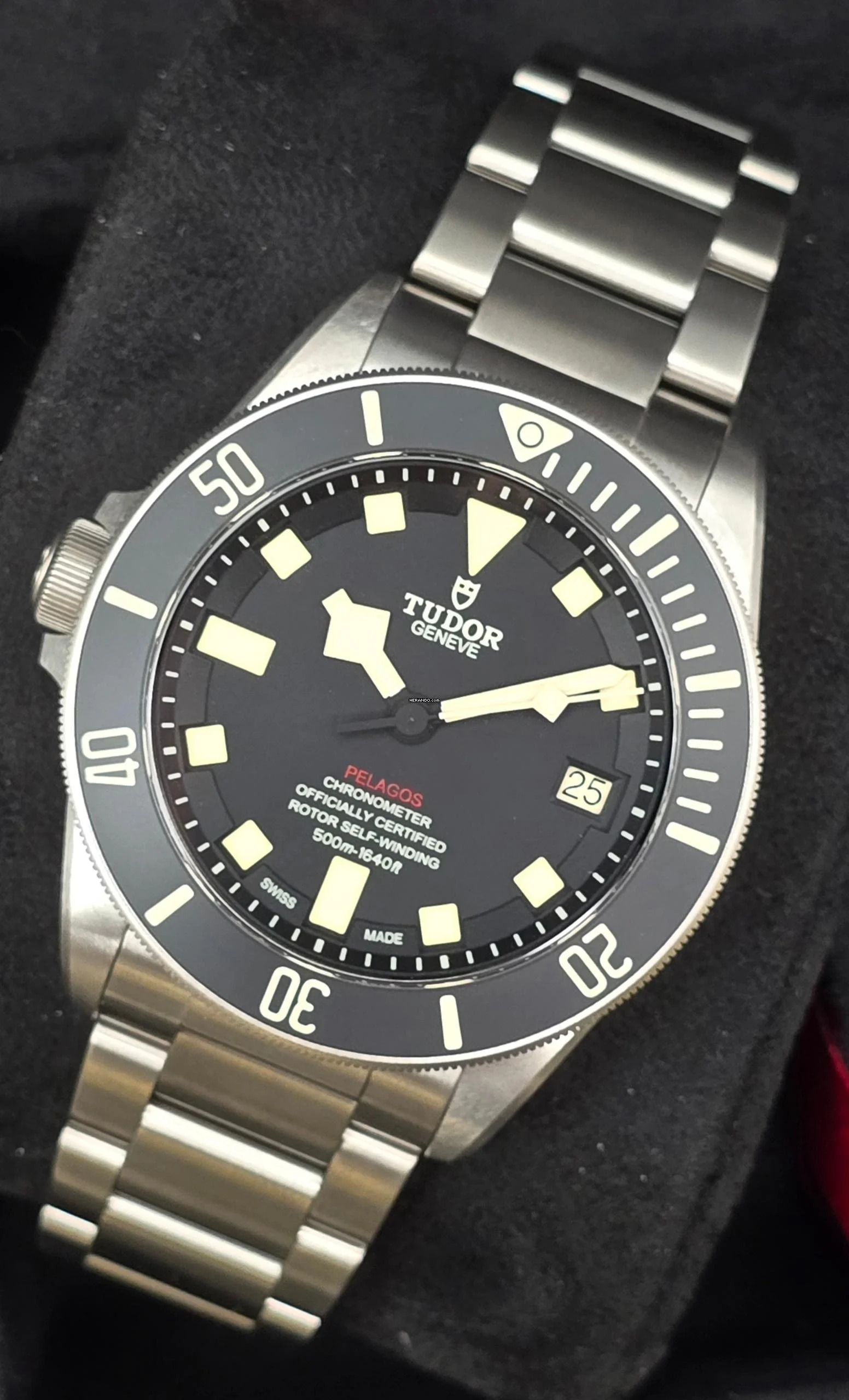 Tudor Pelagos LHD M25610TNL-0001 Titanium 500M Chronometer + Complimentary strap Unworn/New Condition Full Set 1-2026