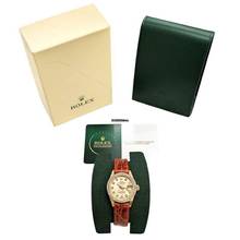 Thumbnail von Rolex Lady-Datejust Damenuhr Lady Datejust 69138 mit Diamantzifferblatt und Brillantlünette Automatik aus 750 Gelbgold und Lederband