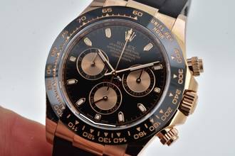 Thumbnail von Rolex Daytona Cosmograph 18k Rose Gold 116515LN Rubber Strap Oysterflex LC100