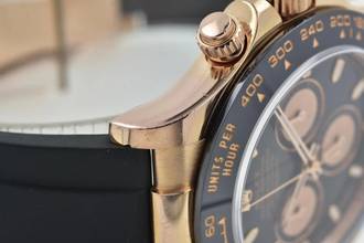 Thumbnail von Rolex Daytona Cosmograph 18k Rose Gold 116515LN Rubber Strap Oysterflex LC100