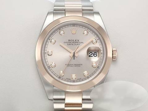  Rolex Datejust 41 41mm 126301 Edelstahl Rosegold 750 Diamanten Automatik Stahl Gold 