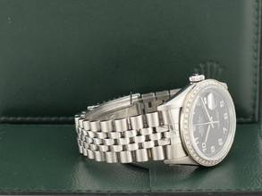 Thumbnail von Rolex Datejust 36 36mm Ref.16234 Black Dial With After Diamonds Bezel