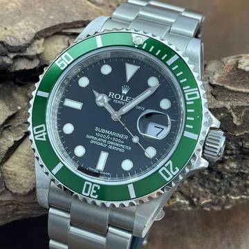  Rolex Submariner Date Submariner Date Kermit - UNGETRAGEN - FULLSET EU - Ref. 16610LV - PARTLY STICKER STICKERS ON 