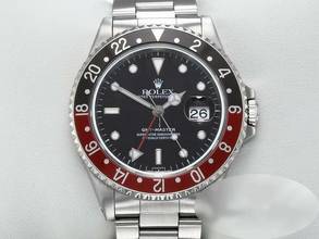 Thumbnail von Rolex GMT-Master I Stahl Coke 16700 Automatik 1997/98 Rolex-revision 2024 Zweite Zeitzone 1 Rot Schwarz