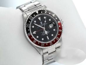 Thumbnail von Rolex GMT-Master I Stahl Coke 16700 Automatik 1997/98 Rolex-revision 2024 Zweite Zeitzone 1 Rot Schwarz