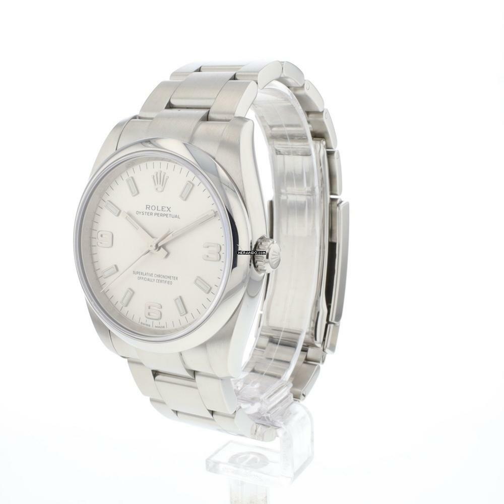 Rolex Oyster Perpetual 34 Silver Dial