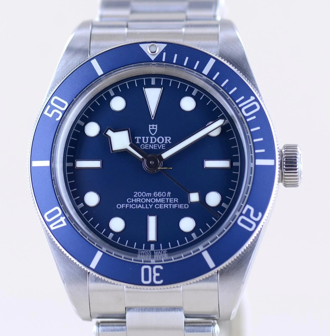 Tudor Black Bay Fifty-Eight 58 Fifty-Eight blue Top No-Date B+P Diver Stahlband