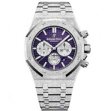  Audemars Piguet Royal Oak Offshore Chronograph Frosted White Gold - Purple Dial - Box+Papers Official Service 2025 26331BC 2019 